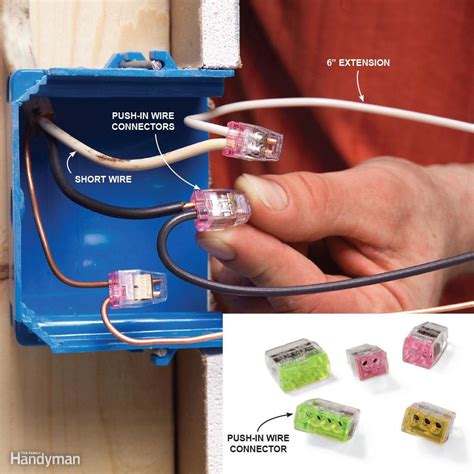 extending wires junction box|extending electrical outlet wiring.